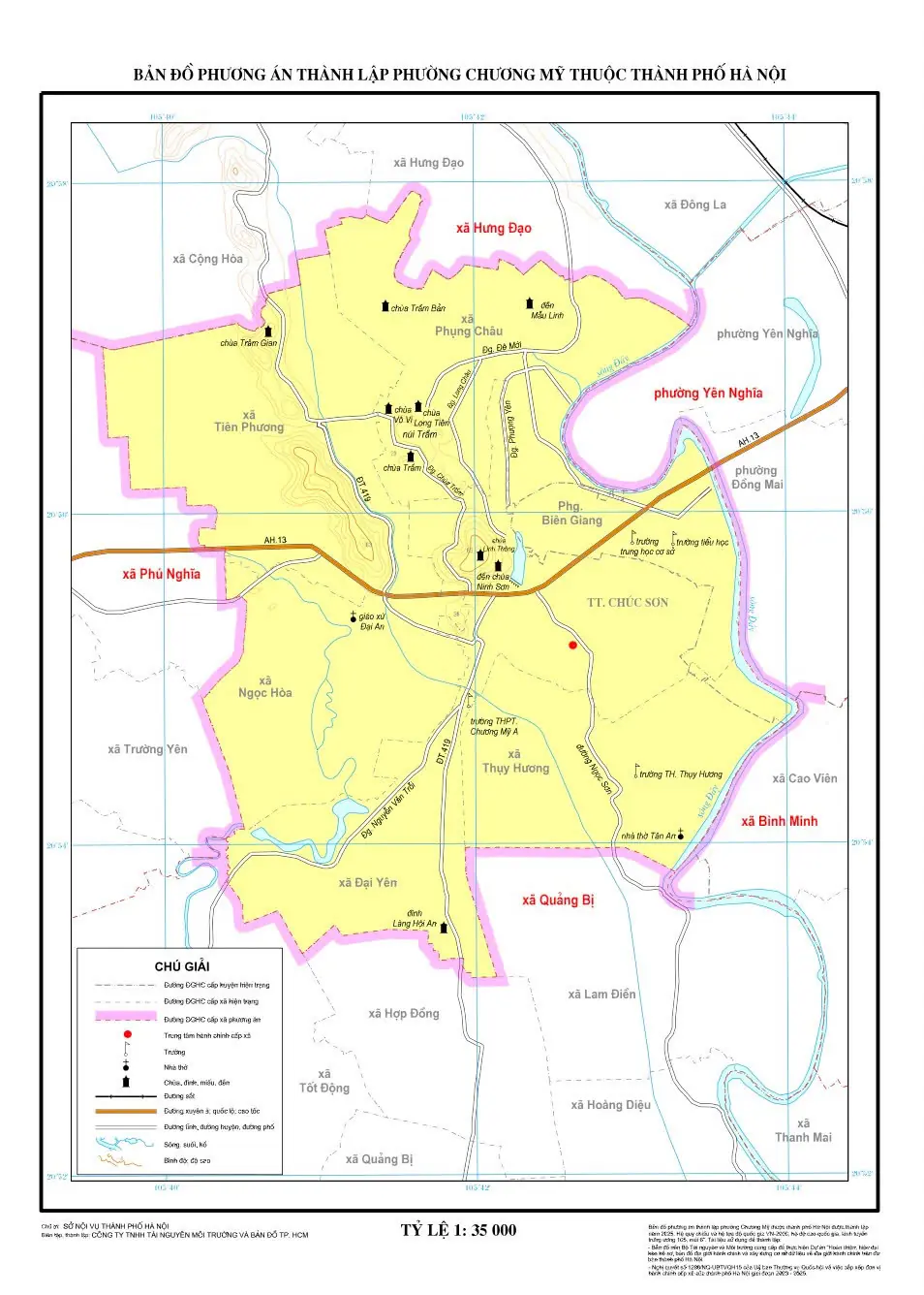 Bản đồ phường Chương Mỹ